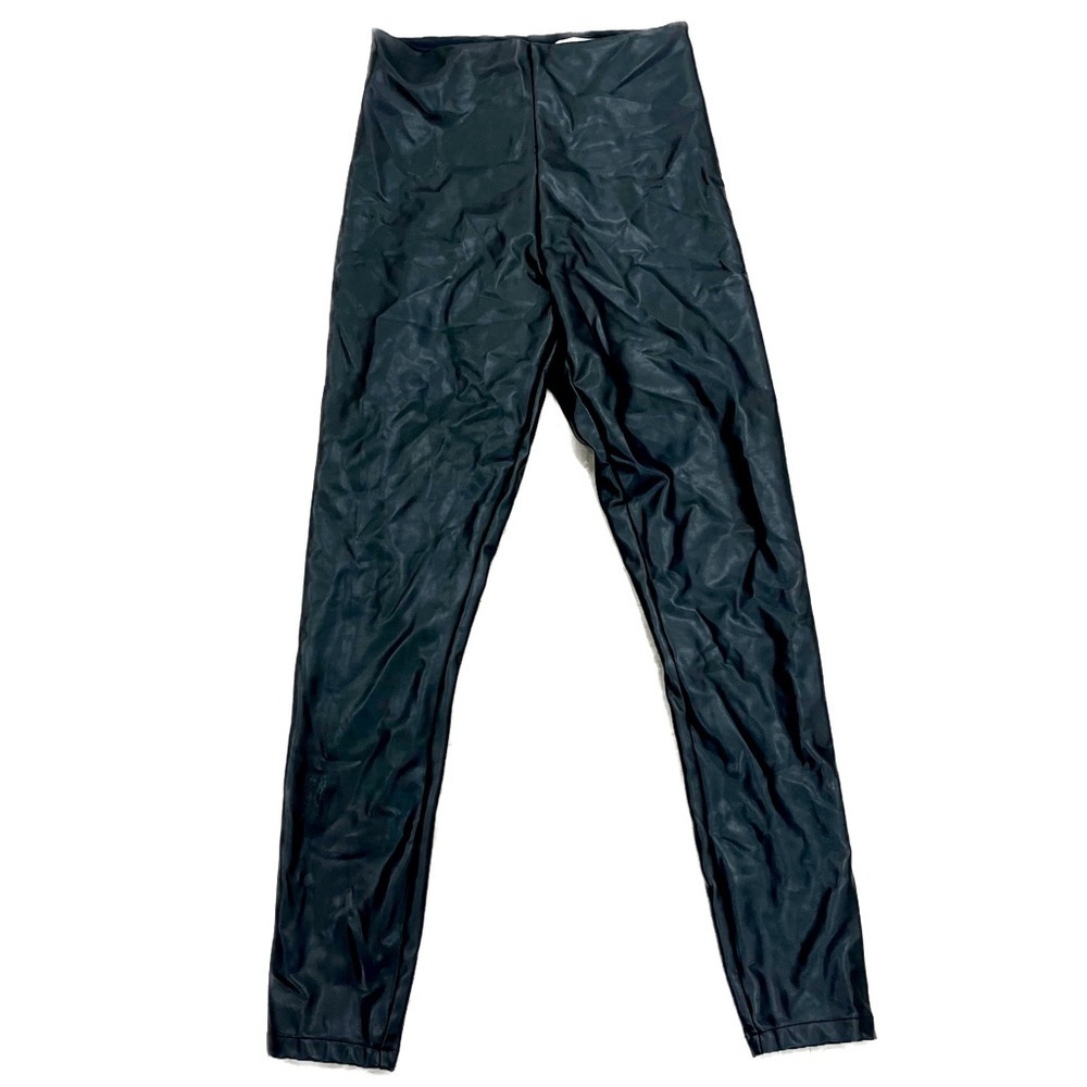 Abercrombie & Fitch Vegan Leather Black Pull Pant Sz S